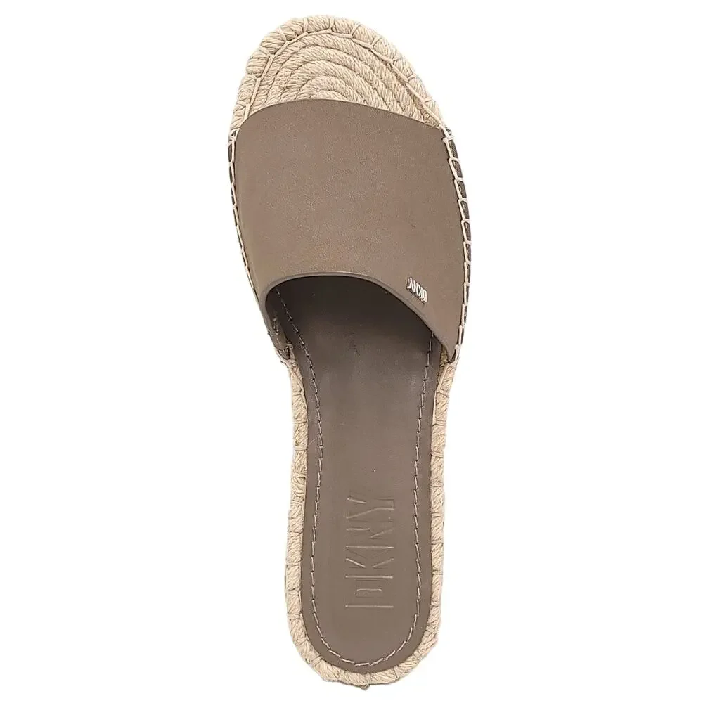 DKNY Women Camillo Espadrille Platform Slide Sandals Size US 11M Birch Grey
